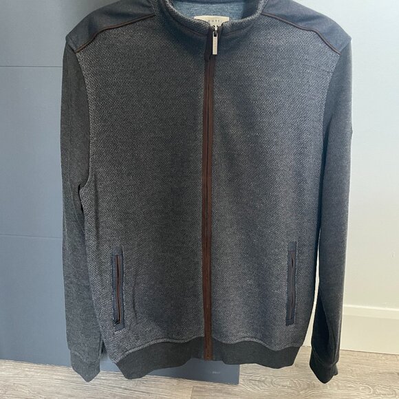 Bugatti Grey Full Zip Sweater Men's M - Picture 3 of 4